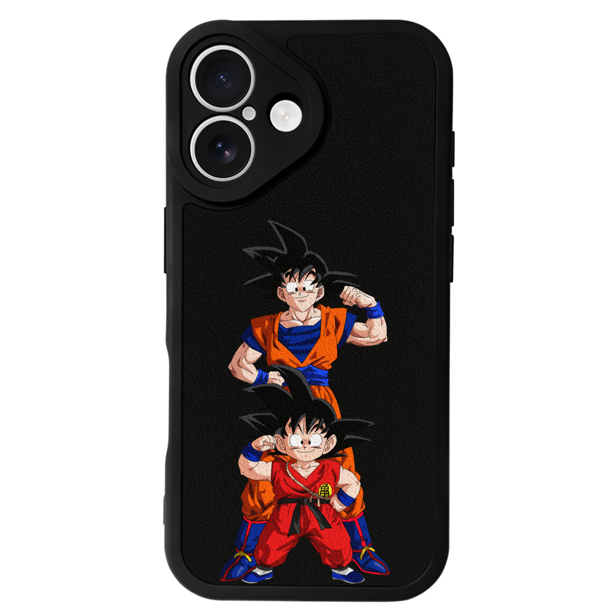 （画像用） ドラゴンボール 孫悟空（そん ごくう）Son Goku カカロット DRAGON BALL Kakarotto 【iPhone 16シリーズ対応】シリコンスマホケース（レザー調） 材質：シリコン